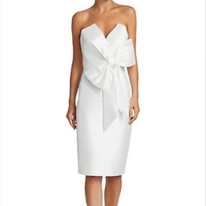 Size 4 (some alterations) Badgley Mischka white bridal rehearsal dinner dress